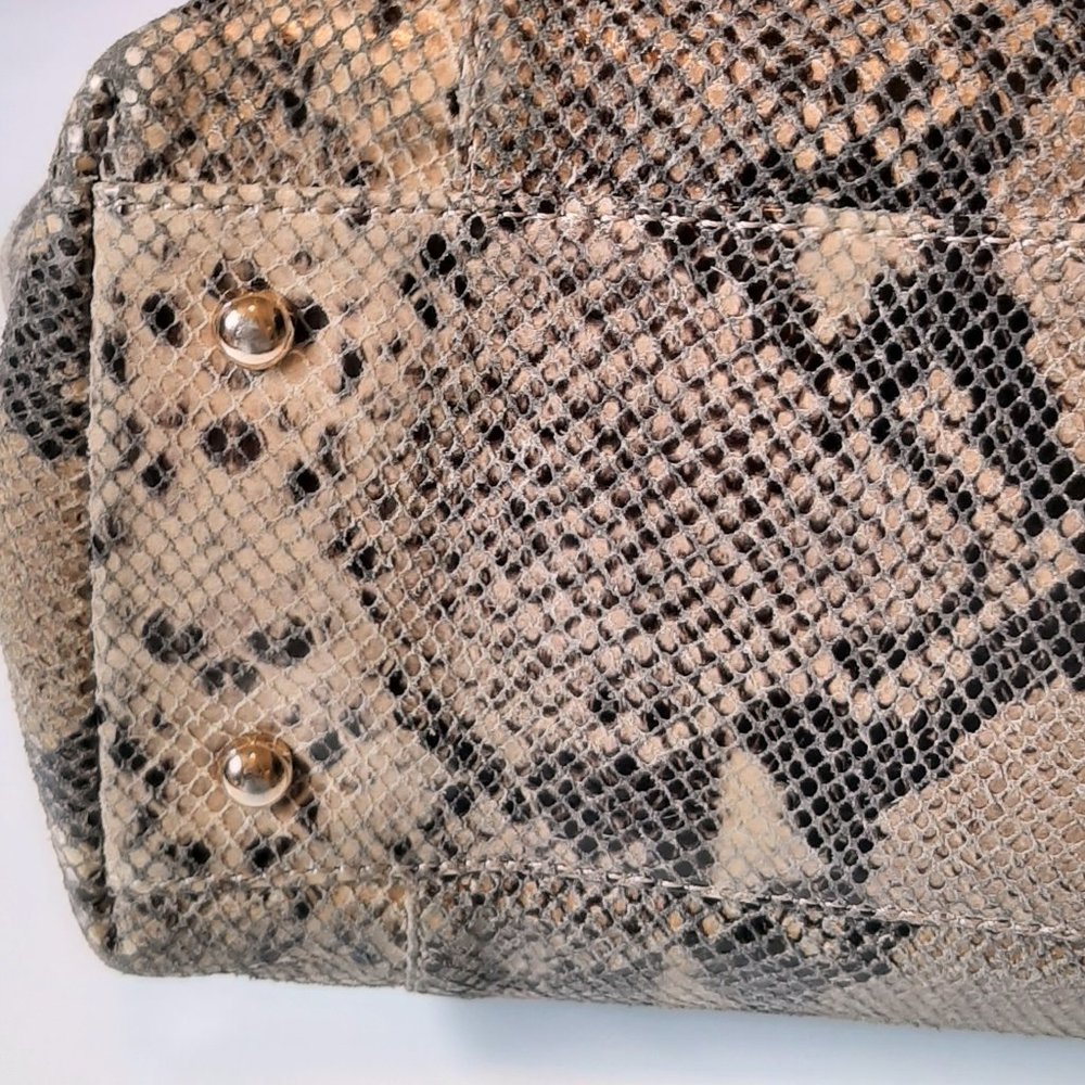 Michael Kors Jet Set Snake Print Python Leather Tote Bag - Picture 6 of 13